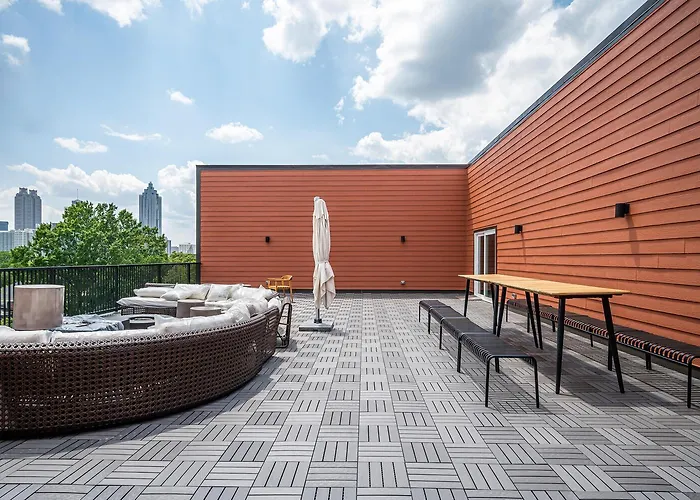Atl Downtown New-Built Roof-Top Balcony City View 525Pkwy